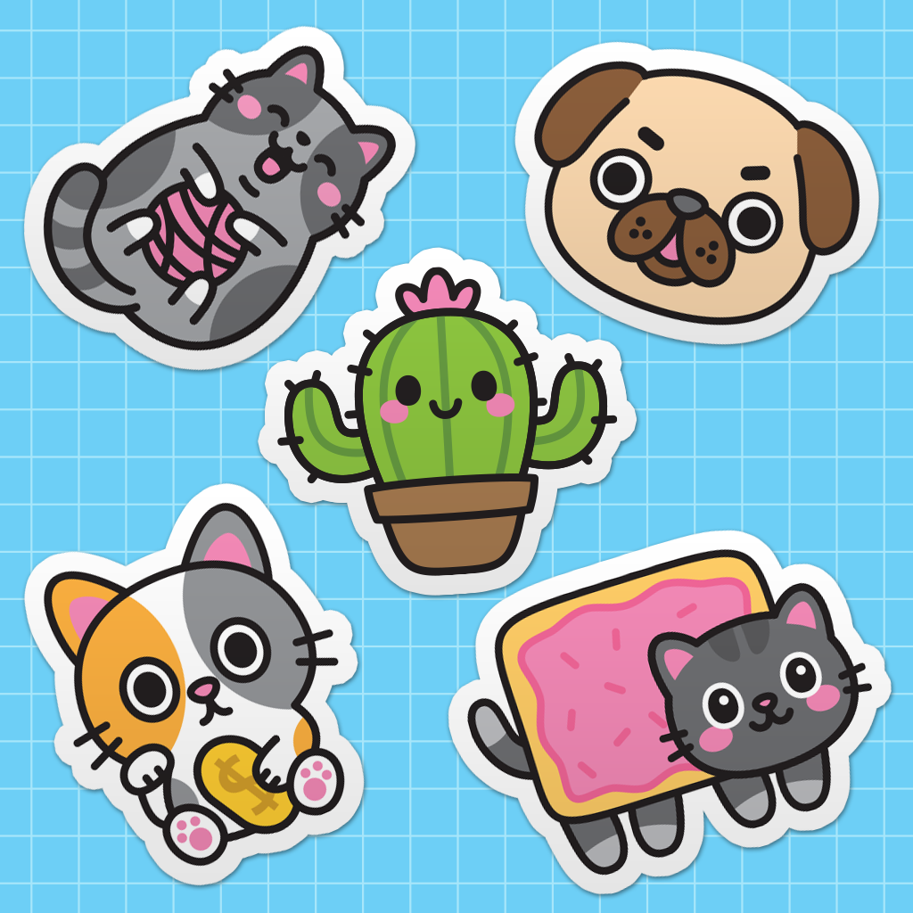 a massive collection of all our die-cut stickers