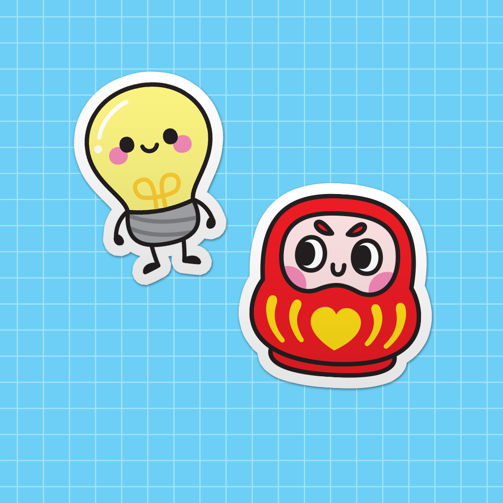 a collection of magical die-cut stickers