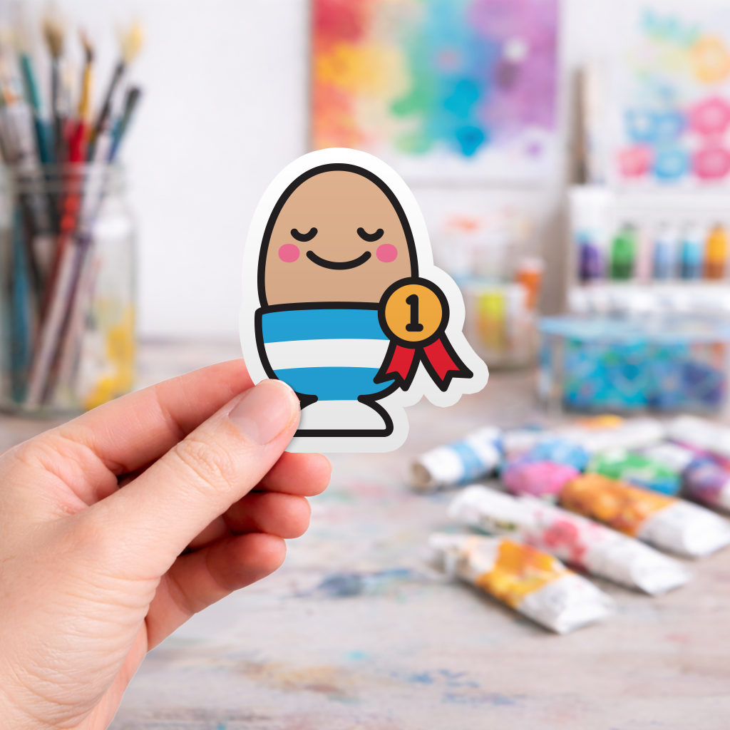 One Good Egg - Laptop Sticker - Monster Stickers
