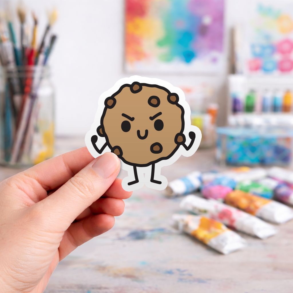 Cute Tough Cookie - Laptop Sticker - Monster Stickers
