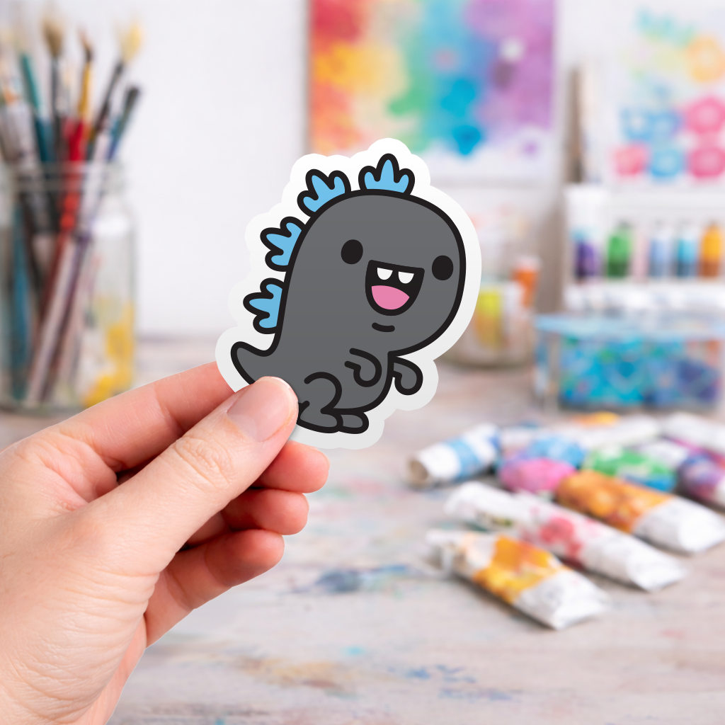 Kawaii Kaiju Godzilla - Laptop Sticker - Monster Stickers
